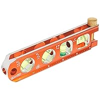 Swanson Tool Co TL041M 6 Inch Savage Magnetic Billet Torpedo Level with Brass Pipe Clamp, 6 Inches and 15 Centimeters Orange