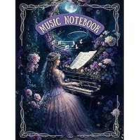 Princess Music Notebook - Blank Music Manuscript Paper Notebook: Music Composition Notebook, 8.5x11in x 120 pages