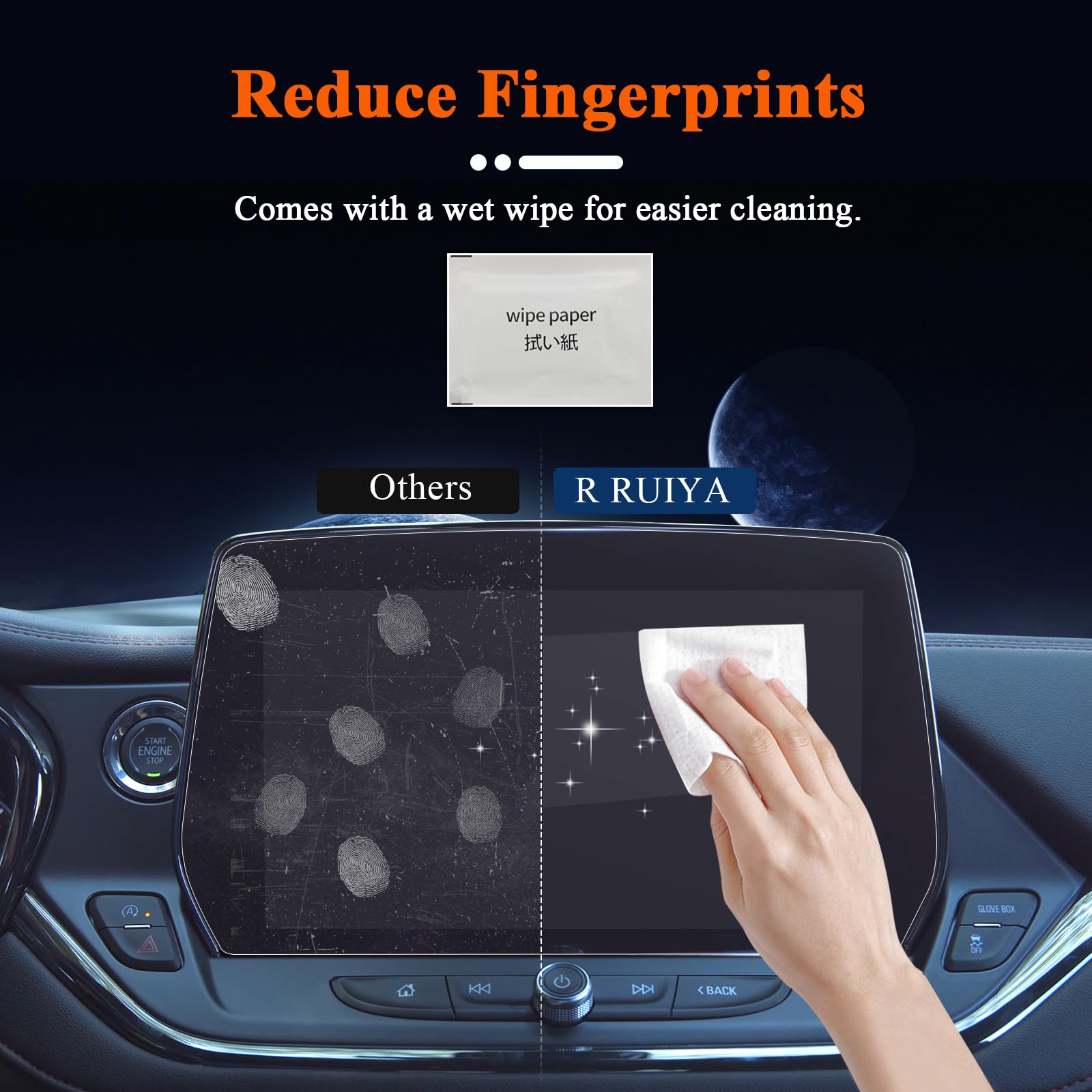 R RUIYA for 2024 Chevy Blazer Screen Protector for 2023 2024 Chevrolet Blazer 2LT/3LT/RS/Premier 10.2