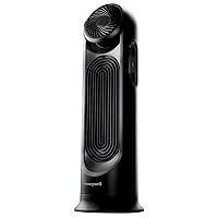 Honeywell TurboForce Tower Fan, 2-in-1 Fan with 6 speeds, quiet operation, and honeywell quality. Stylish Tower Fan for home, room, bedroom or home office - Black, HYF500
