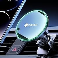 VICSEED for MagSafe Car Mount Vent,【Fluorescence Design】【Strong Magnet Power】 Stable Magnetic Phone Holder for Car, Hands Free Magnet Car Phone Holder Mount for iPhone 15 Pro Max 14 13 12 Samsung