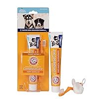 for Pets Complete Care Puppy Dental Kit | Includes 2.5 oz Dog Toothpaste in Peanut Butter Flavor, Small Dog Toothbrush for Small Dogs and Puppies, and Microfiber Finger Brush