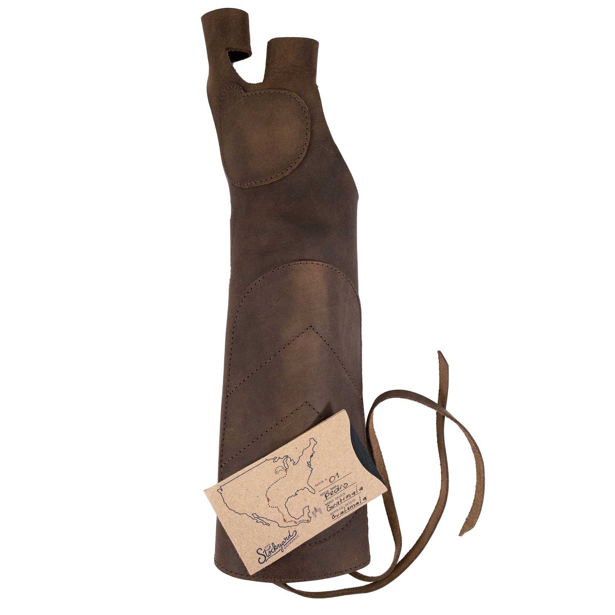 Valhalla Gear, Forearm Guard for Archeries Handmade from Full Grain Leather - Bourbon Brown