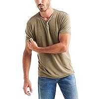 Men's Venice Burnout Notch Neck Tee Shirt