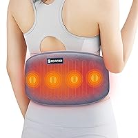 Comfier Heating Pad with Massager, Back Heating Pad for Back Pain Relief with 2 Heat Levels, Lower Back Massager with 3 Massage Modes, Corded Heating Pad for Cramps, Waist Massager for Women, Men