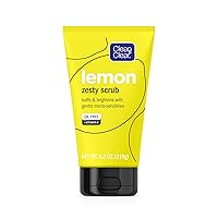 Lemon Zesty Brightening Facial Scrub, Vitamin C, Lemon Extract & Gentle Micro-Scrubbies to Buff & Brighten Skin & Reduce Shine, Oil-Free Daily Face Cleansing Scrub, 4.2 Oz