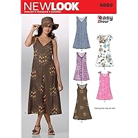 New Look Sewing Pattern 6889 Misses Dresses, Size A (8-10-12-14-16-18)