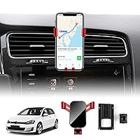 KUNGKIC for VW Golf 7 MK7 Car Vent Phone Mount for 2014~2019 Volkswagen Golf 7 GTI TCR 360°Rotation Car Cell Phone Holder Cradle for 4-6.2in All Phones iPhone Samsung More Interior Accessories Red