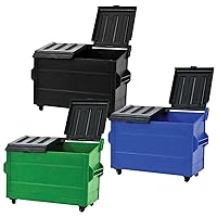 Set of Three Dumpsters for WWE & AEW Wrestling Action Figures