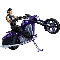 Mattel WWE Wrekkin' Action Figure & Toy Vehicle Set, Undertaker with Slamcycle Motorcycle with Lanching Action and Breakable Parts