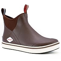 Men's Deck Boots Waterproof Ankle Rain Boots High Performance Sports Sailing Booties Non-slip Rubber Boots Outdoors