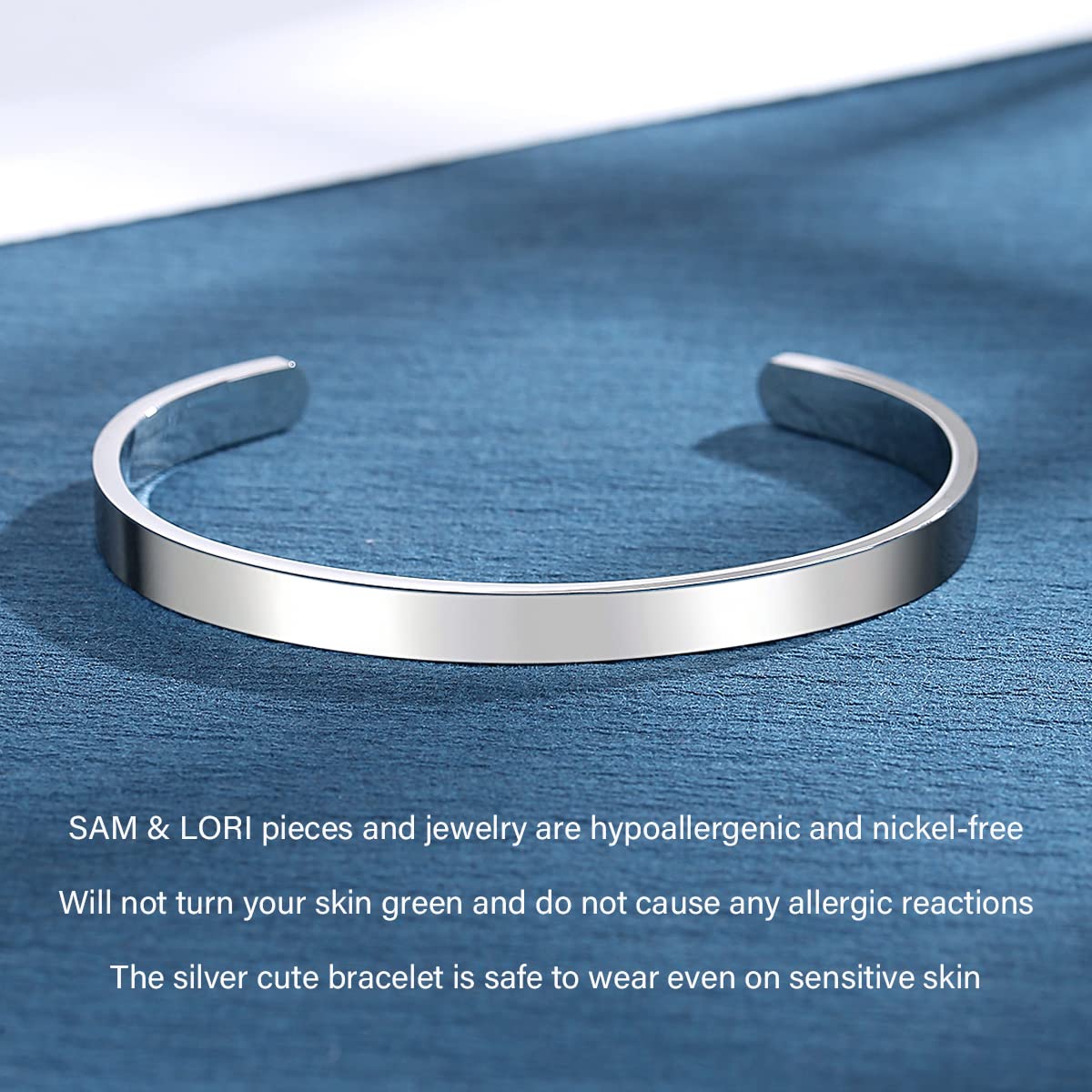 SAM & LORI Personalized Bracelets for Teen Girls/Women-Inspirational Jewelry Gifts (Various Designs) for Daughter/Sister/Mom/Friends-Adjustable Bracelet in a Pretty Gift Box