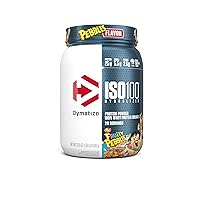 ISO100 Hydrolyzed Protein Powder, 100% Whey Isolate Protein, 25g of Protein, 5.5g BCAAs, Gluten Free, Fast Absorbing, Easy Digesting, Fruity Pebbles, 20 Servings