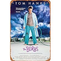 The Burbs Movie Poster Retro Metal Sign Vintage TIN Sign for Wall Decor Cafe Bar Office Home Art Sign Gift 12 X 8 inch