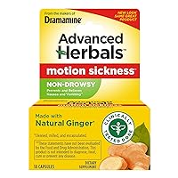 Non-Drowsy, Motion Sickness Relief, Made with Natural Ginger, 18 Count