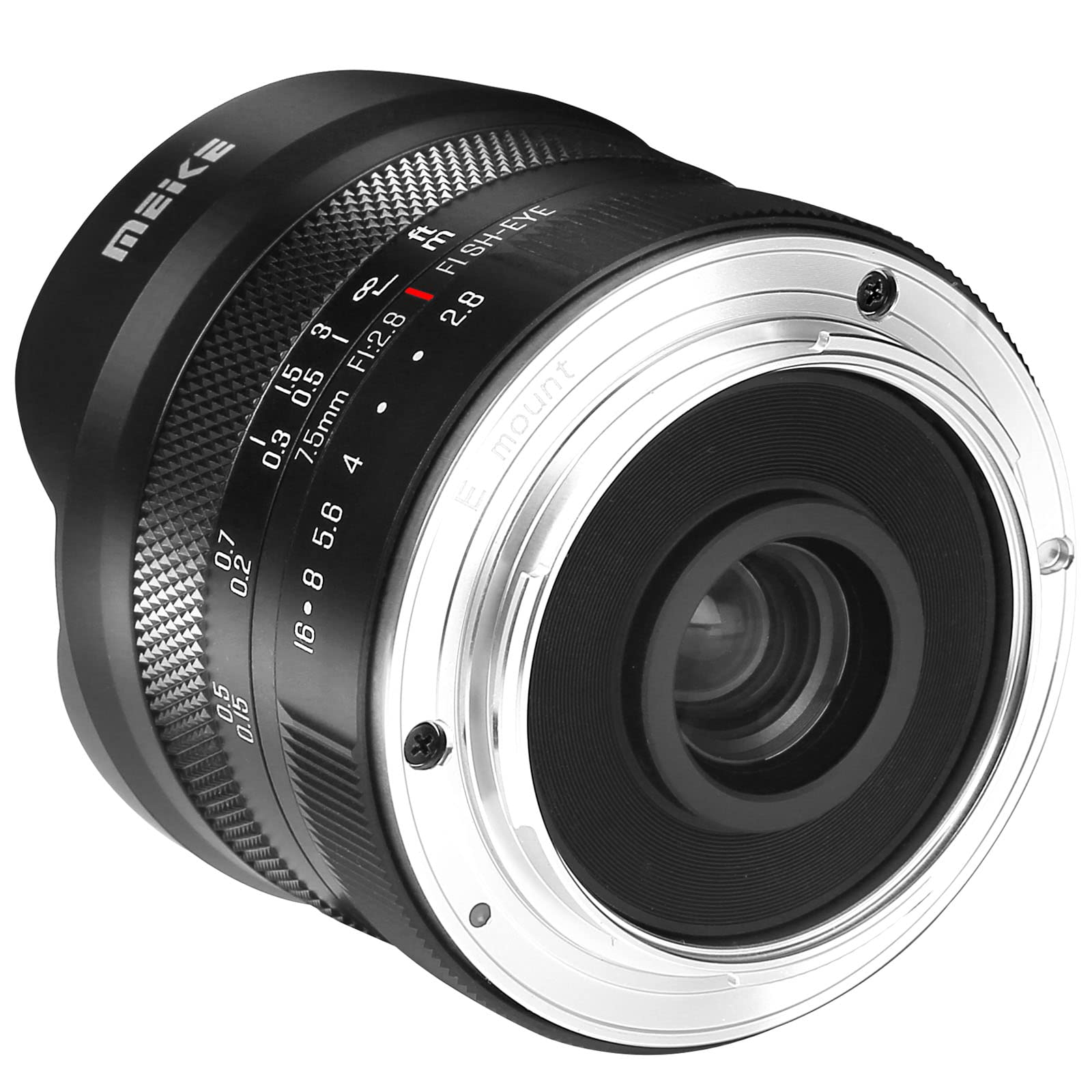 Meike 7.5mm f2.8 Ultra Wide Angle Manual Focus Diagonal Fisheye Lens for Sony E Mount Mirrorless Cameras A6400 A5000 A5100 A6000 A6100 A6300 A6500 A6600 A6700