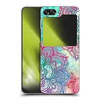 Head Case Designs Officially Licensed Micklyn Le Feuvre Round and Round The Rainbow Mandala 3 Hard Back Case Compatible with Samsung Galaxy Z Flip5