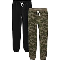 Boys' 2-Pack Pull on Fleece Pants