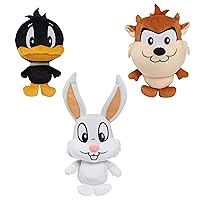 Just Play Looney Tunes 7-inch Plush Pals 3-Piece Set Stuffed Animals, Soft Cuddly Plushies, Kids Toys for Ages 3 Up, Amazon Exclusive