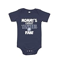 Baby's Mommy's Cutest Yankees Fan Bodysuit, Baby Yankees Fan