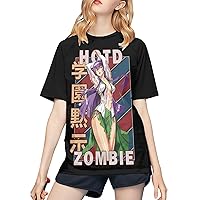 Anime Highschool of The Dead T Shirt Female Casual O-Neck T-Shirts Summer Baseball Short Sleeves Tee