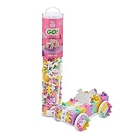 PLUS PLUS - Color Cars Tube - Candy - 200 Pieces, Construction Building Stem/Steam Toy, Interlocking Mini Puzzle Blocks for Kids