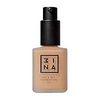 The 3-In-1 Foundation 201 - Vegan Formula - Combination Of Primer, Concealer And Foundation - Medium Coverage - Natural Finish - Perfect For Covering Lines And Blemishes - Long Lasting - 1.01 Oz