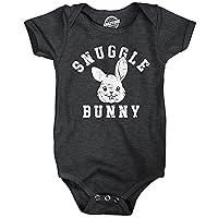 Crazy Dog T-Shirts Snuggle Bunny Baby Bodysuit Funny Easter Sunday Jumper For Infants