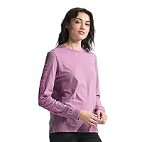 THE NORTH FACE Women's Long Sleeve Hit Graphic Tee, Mineral Purple/Violet Crocus, Small