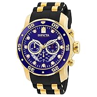 Invicta Men's 6983 Pro Diver Collection Chronograph Blue Dial Black Polyurethane Watch