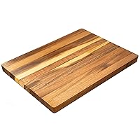 Cutting Boards - Large, Lightweight, 17 x 12 Inch Acacia Wood Chopping Board for Plating, Appetizers, Charcuterie and Kitchen Prep - Portable Cooking Accessories