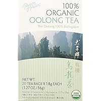 Prince of Peace Organic Oolong Tea, 20 Tea Bags – 100% Organic Black Tea – Unsweetened Black Tea – Lower Caffeine Alternative to Coffee – Herbal Health Benefits