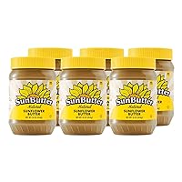 SunButter Sunflower Butter Natural Creamy (6 pack of 16oz Jars)