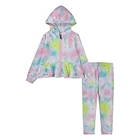 Hurley baby-girls Hoodie and Joggers 2-piece Outfit Set