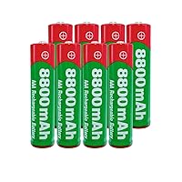 Rechargeable Batteries 1.5V AAA Rechargeable Battery 8800Mah Alkaline Rechargeable Battery 1.5V 10Pcs