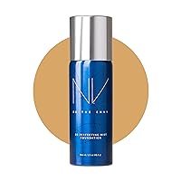 NV BB Perfecting Mist Foundation Buildable Coverage Professional Airbrush Makeup with Plant-based Stem Cell Polypeptides, Vitamins A, D, E and Aloe, 1.5 ounces, Warm Honey