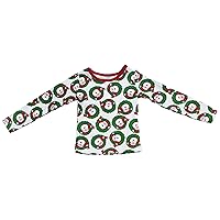 Petitebella Santa Claus Long Sleeve Shirt Cotton Top 1-8y