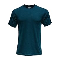 SHEEP RUN Men's Merino Wool Lightweight Hiking Running Workout Breathable Base Layer T Shirt