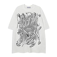 Aelfric Eden Mens Graphic Tees Y2k Oversized T Shirts Vintage Streetwear Shirt Casual Tops