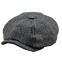 [byakko] Hunting Hat/Casket/Men's Cap/Large Size/Hat/Cold Protection/Sun Shade/Hat/Casual/Gentleman/Mountaineering/Fishing/Fashionable/Spring, Autumn and Winter (Black, XL 23.6-24.8 inches (60 - 63