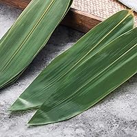 Food Experts Bamboo Leaves 100 pcs Natural Wild Dried Bamboo Leaves Whole for Making Zongzi Sushi Bazooka Maker Kit Plates Decorations (Plus Size 6-10CM (100pcs))