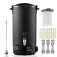 OFFNOVA Wax Melter for Candle Making, 10L Large Electric Wax Melting Pot with Heating Core Spout & Digital Display, Ideal for Candle Soap Bulk Production Business or Home