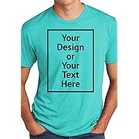Personalized Men's Triblend T-Shirt 6010 Add Your Design Photo Text Custom Outfit for Men Front/Back Print