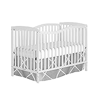 Chelsea 5-In-1 Convertible Crib In White, JPMA Certified