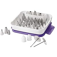 Wilton Piping Tip Set for Cake & Cupcake Decorating, 55-Piece with Carrying Case