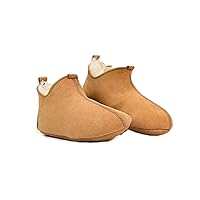Slippers House Shoes Sheep Skin Wool Genuine Real Leather Handcrafted Luxury