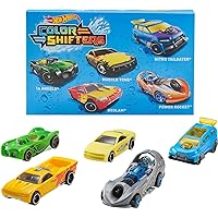 Hot Wheels Set of 5 Color Shifters Cars or Trucks in 1:64 Scale, Color Change Toy Vehicles (Styles May Vary) (Amazon Exclusive)