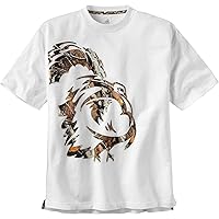 Legendary Whitetails Men's Camo Print Wild Turkey Short Sleeve T-Shirt White X-Large