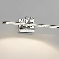 LMS Bathroom Light Fixtures Chrome Vanity Lights Bar 19.7 Inch 9W 5CCT Bathroom Lights Over Mirror LMS-182