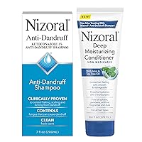 Nizoral Anti-Dandruff Shampoo, 7 Oz + Deep Moisturizing Conditioner, 9.4 Oz Bundle